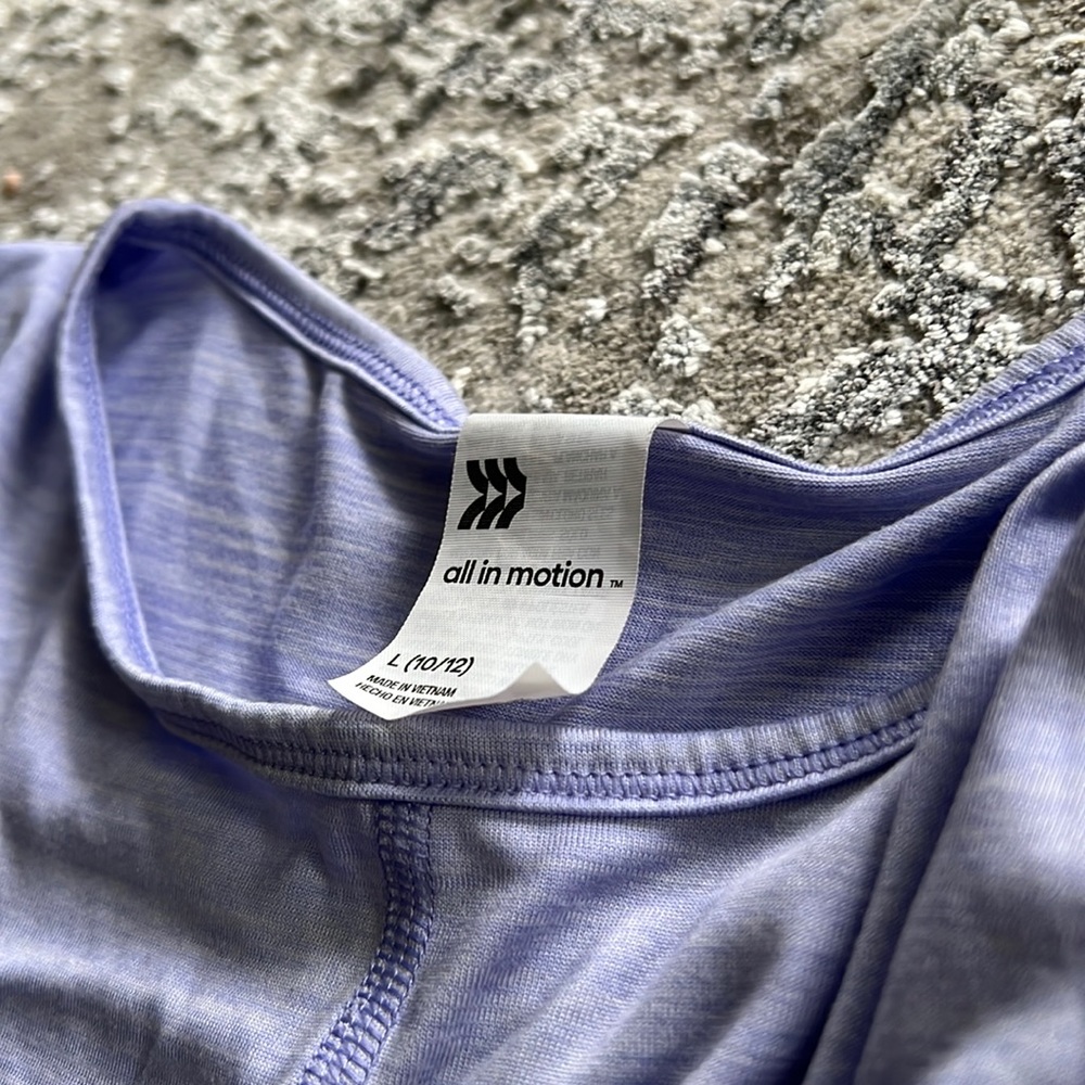 Light purple All in motion athletic tee.